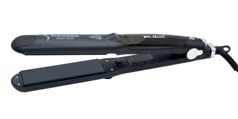 Steam Function Flat Iron Tourmaline Ceramic Vapor Professional Hair Straightener with Argan Oil Infusion Straightening Irons