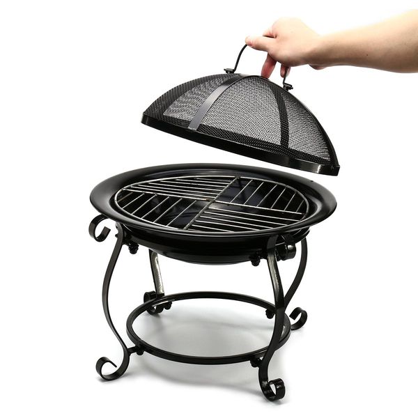 Outdoor BBQ Barbecue Portable Burner Cooker Camping Charcoal Grills Patio Fireplace Stove Kitchen Accessories Cooking Tools