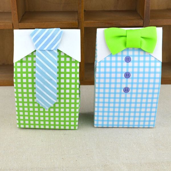 Bow Tie Shirt Candy Box-Wedding Candy Box, Candy Packaging Baby Shower Gift-Chocolate Box wen5861
