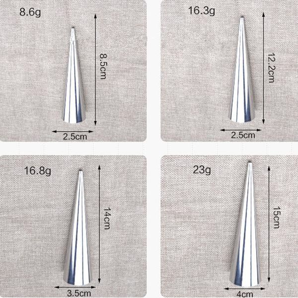 Conical Croissants Mold Cream Horn Roll Cake Molds Stainless Steel Cannoli Forms Tubes shells Bread Pastry Mold F20173375