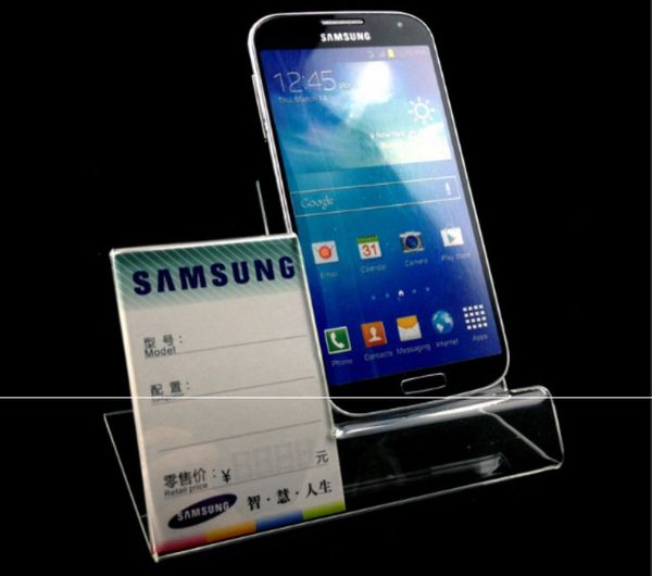 Transparent Cell Phone holders For 6inch iPhone 12 Pro MAX XS XR X 8 Plus Huawei Samsung Note 10 S10 Xiaomi Mi AT&T Altel With Price Label A