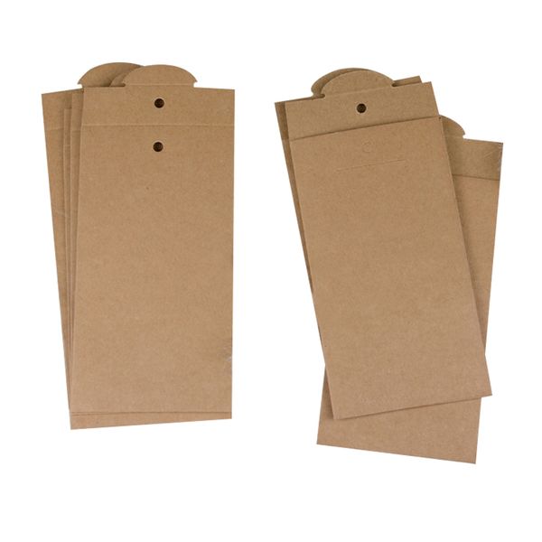 50 pcs custom Retail Package Kraft Paper Box For iPhone 8 8 Plus Tempered Glass Screen Protector Packaging Box