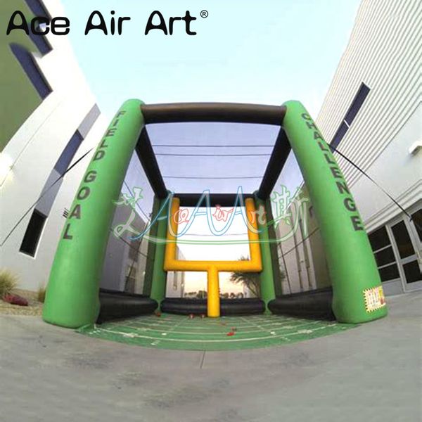 wholesale Door to Door 5mL x 4mW Different Colors and Materials Inflatable Field Goal Football Shooting Soccer Sport Games for Advertising o