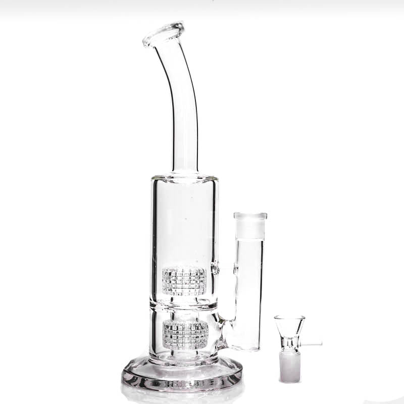 Glass Bong special-shaped Vortex Bongs Double Cages Percolator Pipe Hookahs Dab Rig Oil Rigs Mobius Matrix sidecar Wate Bongss Bubbler