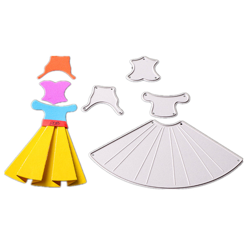 Cutting dies lady dress for shirt Cards Scrapbooking and Paper Crafts Embossing folder DIY paper craft Machines