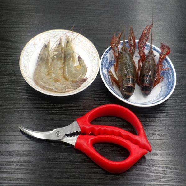 15cm(6.2&#039;&#039;) Lobster Cracker Shrimp Crab Seafood Scissor Shear Snip Shell Kitchen Tool Prawn Peeler Deveiner Crack SN030