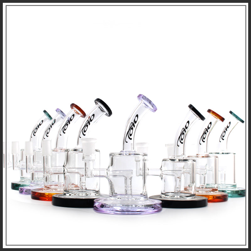 glass bong oil rig 5MM thickness banger nail bongs female joint 14.5MM bubbler dab rig Hookahs
