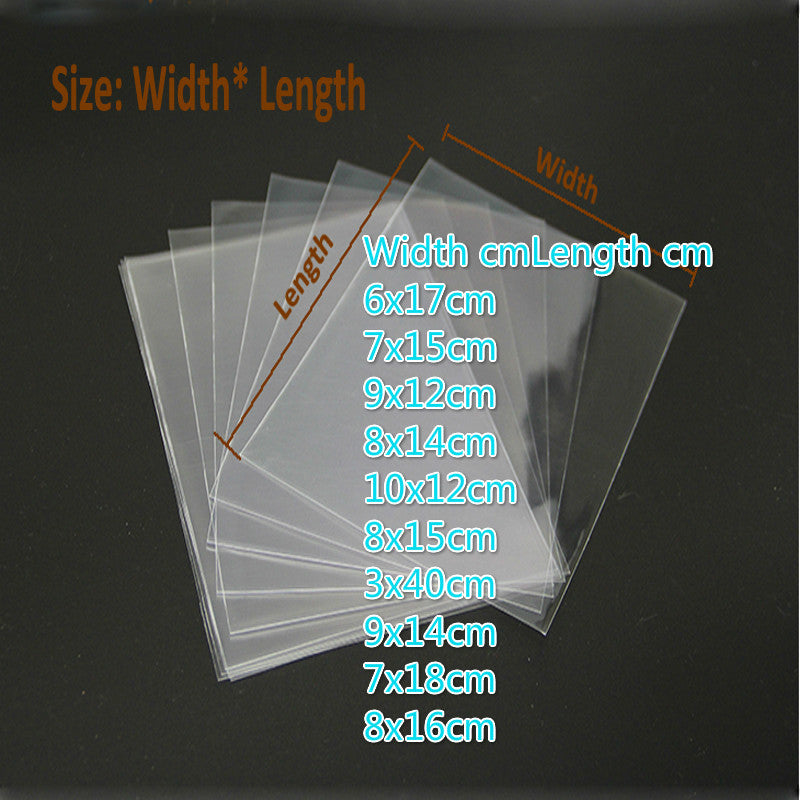 Clear Cellophane Bags 400pcs-lot Transparent Opp cosmetic Clear plastic Packing bag gift bags candy tools flat pocket