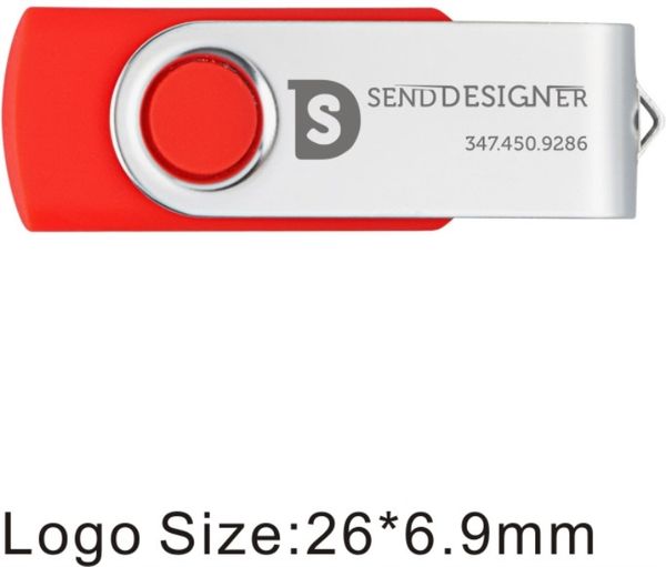 Wholesale 100pcs Printed Custom logo 512MB USB 2.0 Flash Drive Metal Swivel Engraved Personalize Memory Stick for Computer Laptop Pen Drive