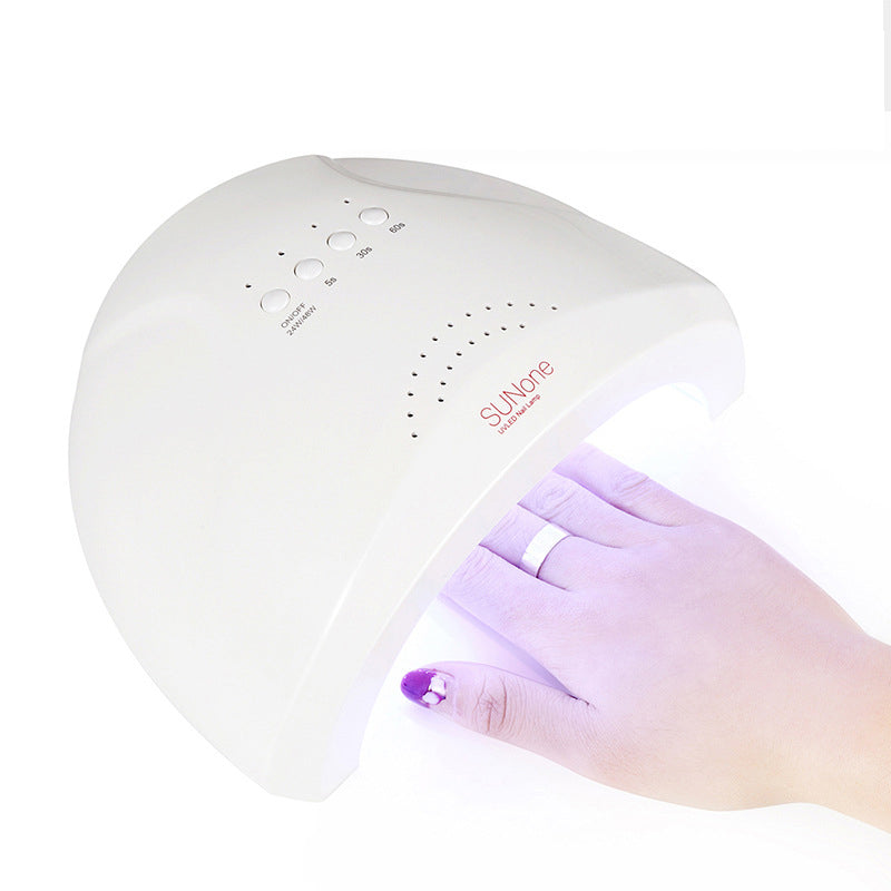 SUNone 48W-24W LED UV Lamp Nail Dryer For Curing Gel Polish Art Tool Light Fingernail Toenail 5S 30S 60S Manicure Machine