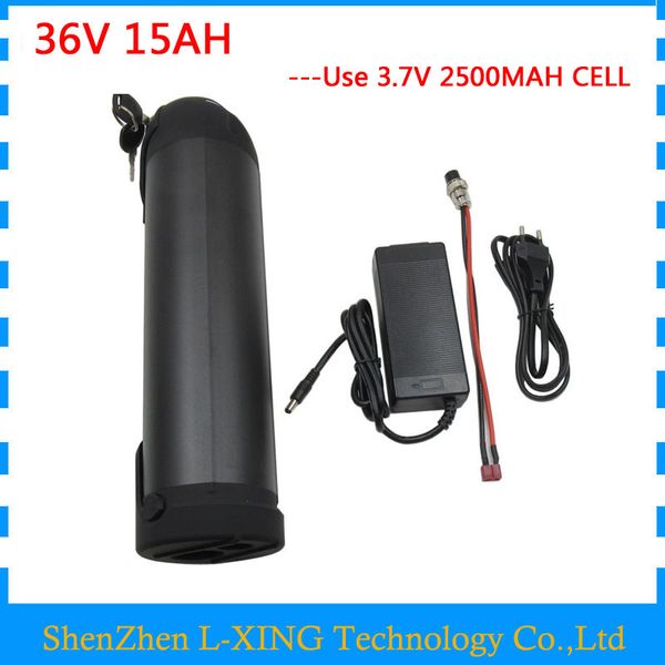 Free customs fee 36 V 15AH Electric Bike battery 36V 15AH battery 36V Water bottle battery with 15A BMS 42V 2A Charger