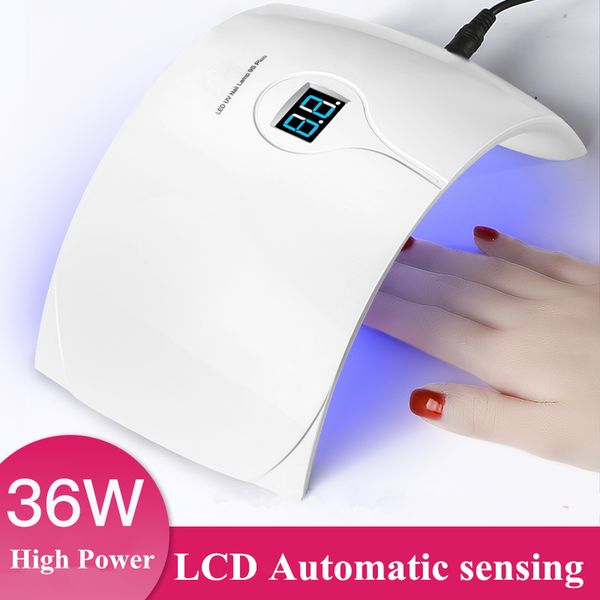 9C-9S Plus 36W LED UV Lamp Nail Dry UV LED generation smart nail lamp dryer Light For Curing All Gel Polish