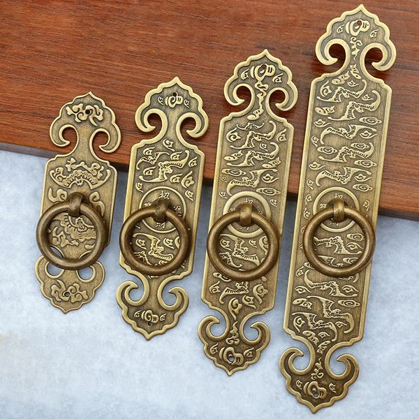 Chinese antique simple drawer knob furniture door handle hardware wardrobe cabinet shoe closet cone pull