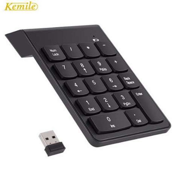 2.4G Wireless Keyboards USB Numeric Keypad Mini Numpad 18 Keys Digital Keyboard for iMac-MacBook Air-Pro Laptop PC Notebook Desktop