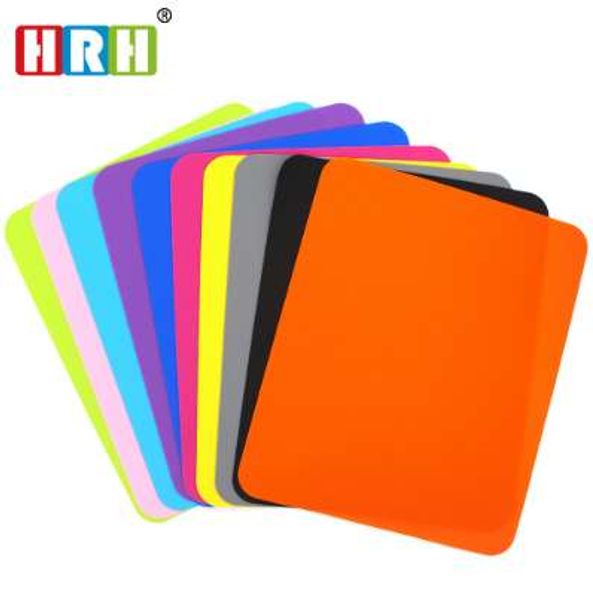 HRH Slim Square Silicone Mouse Pad Desk Mat Mouse Mat to Mouse gamer Size 220mmX178mm for Optical Laser Trackball Mice