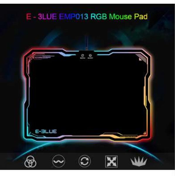 E - 3LUE EMP013 Gaming Mouse Pad Gamer Rubber Pad Mousepad RGB Light Lighting Mice Mousepad For Computer PC Notebook Loptop