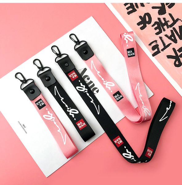 Hang rope wrist strap diy mobile phone shell accessories hang neck ribbon clothing bags hang accessories