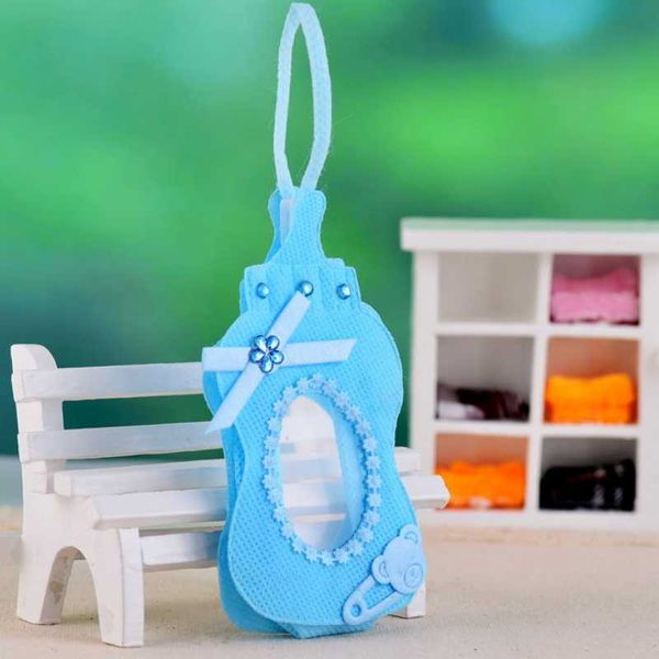 12pcs-set cute Baby Bottle Candy Bag Baby Shower Gifts Bag Baptism Favor Packing Chocolate Bags Birthday Party Decor