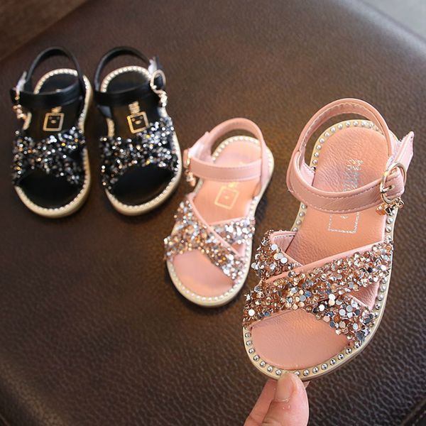 Sequined Baby Princess | Soft Summer Sandals for Toddlers 0-3Y