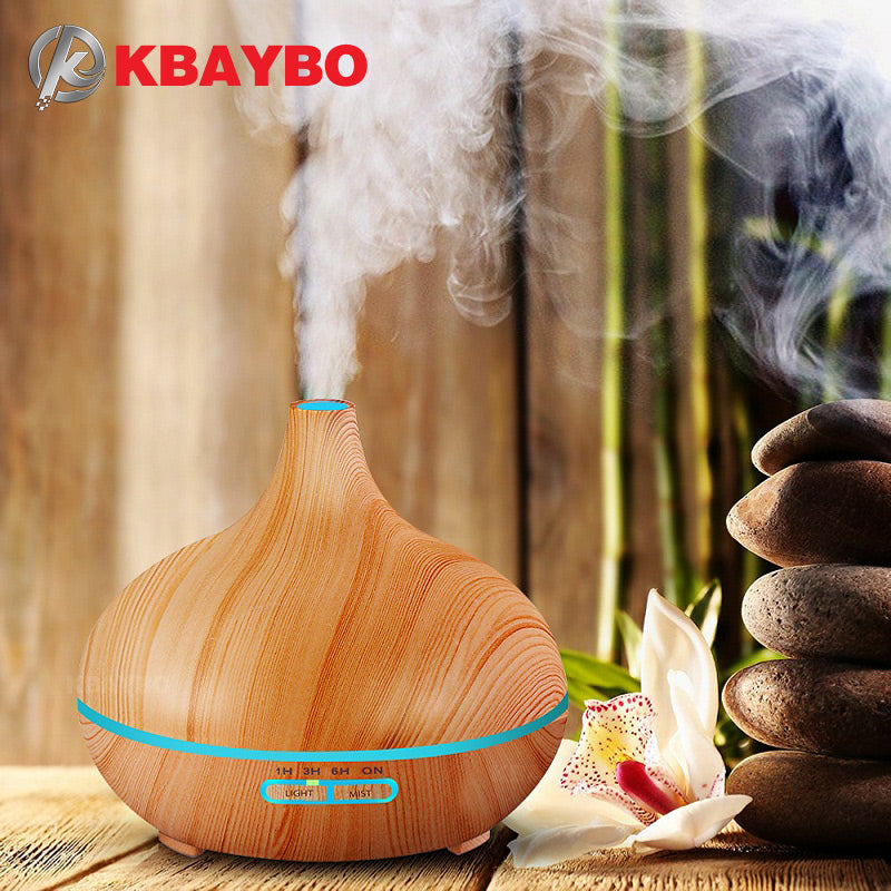 300ml air humidifier essential oil diffuser aromatherapy lamp aromatic dating aromatherapy diffuser household wood grain For Home