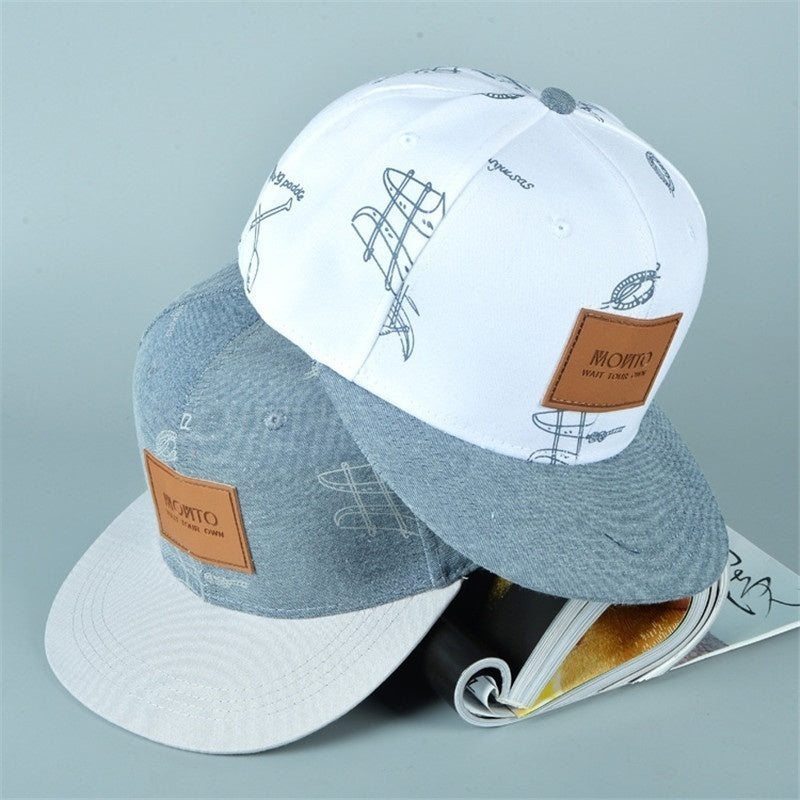 2018 Autumn New Hot Cotton Cowboy Hat Letter Stickers Graffiti Casual Fresh Hip Hop Baseball Cap Casquette Snapback Hats For Men