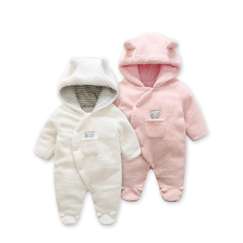 Fashion spring baby coat Lamb Cashmere baby pajamas for newborn costume twins new born baby clothes , infant girl clothing