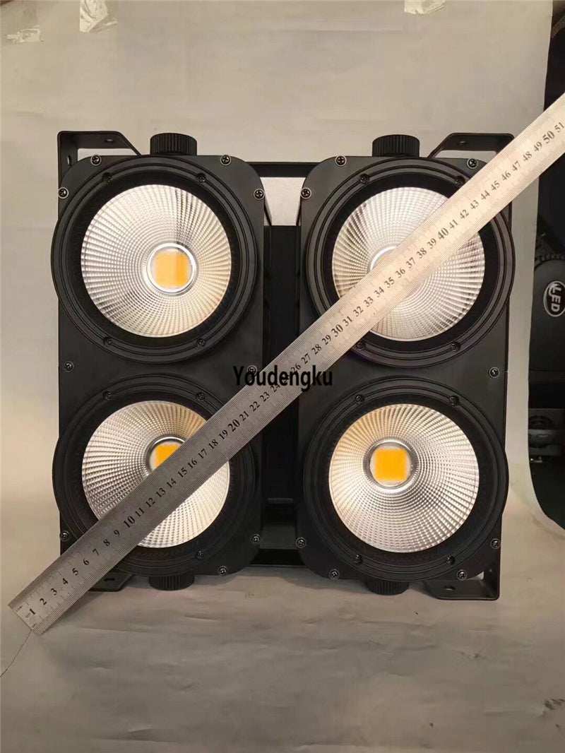 2 pieces Professional 4x100w COB LED BLINDER Audience stage light 2in1 CW 4 Eyes 100w Matrix Blinder light