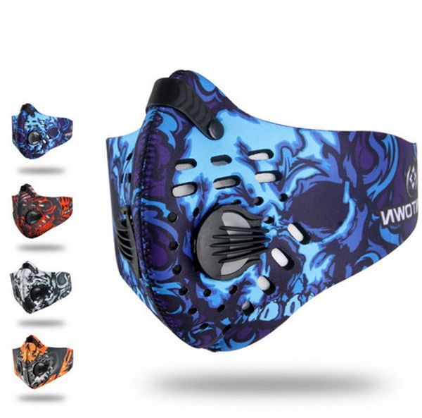 Men-Women Activated Carbon Dust-proof Cycling Face Mask Anti-Pollution Bicycle Bike Outdoor Training mask face shield FT103