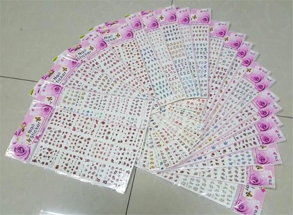 12 sets-sheet Nail Sticker Decal Sliders for Nail Art Decoration Tattoo Manicure Wraps Tools Tip XB1