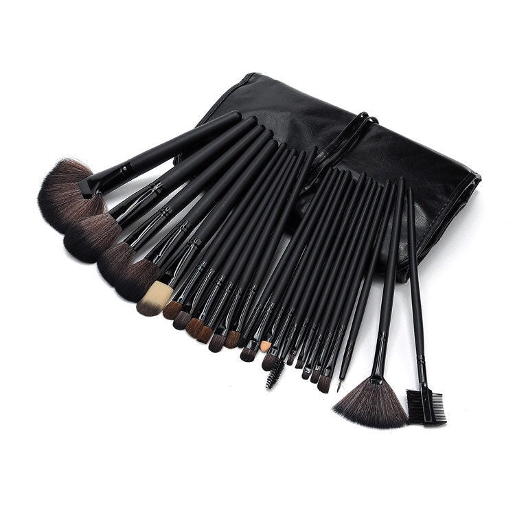 Premium Face Makeup Brushes set 24pcs brush tools for Eye shadow highlighter Blush Foundation with PU bag 5 colors available DHL Free