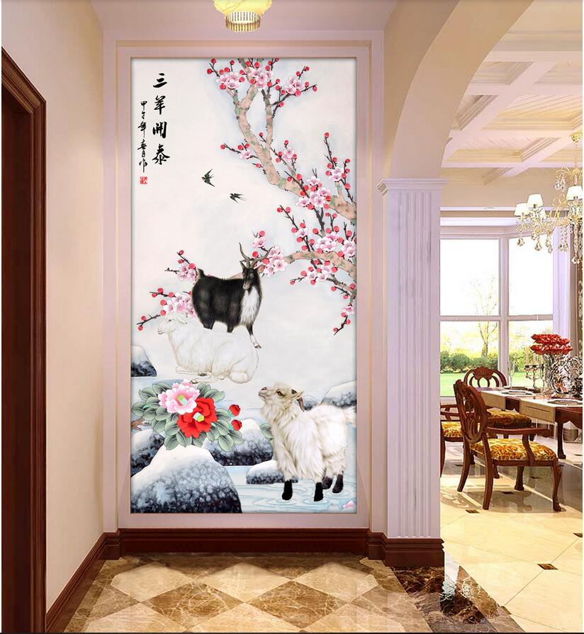 3d wallpaper custom photo Sanyang Kaitai porch background wall painting decorative muals wall paper for walls 3 d