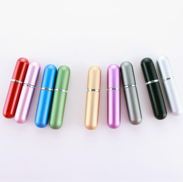 5ml Refillable Portable Mini Perfume Bottle &Traveler Aluminum Spray Atomizer Empty Parfum Bottle Free Shipping LX4135