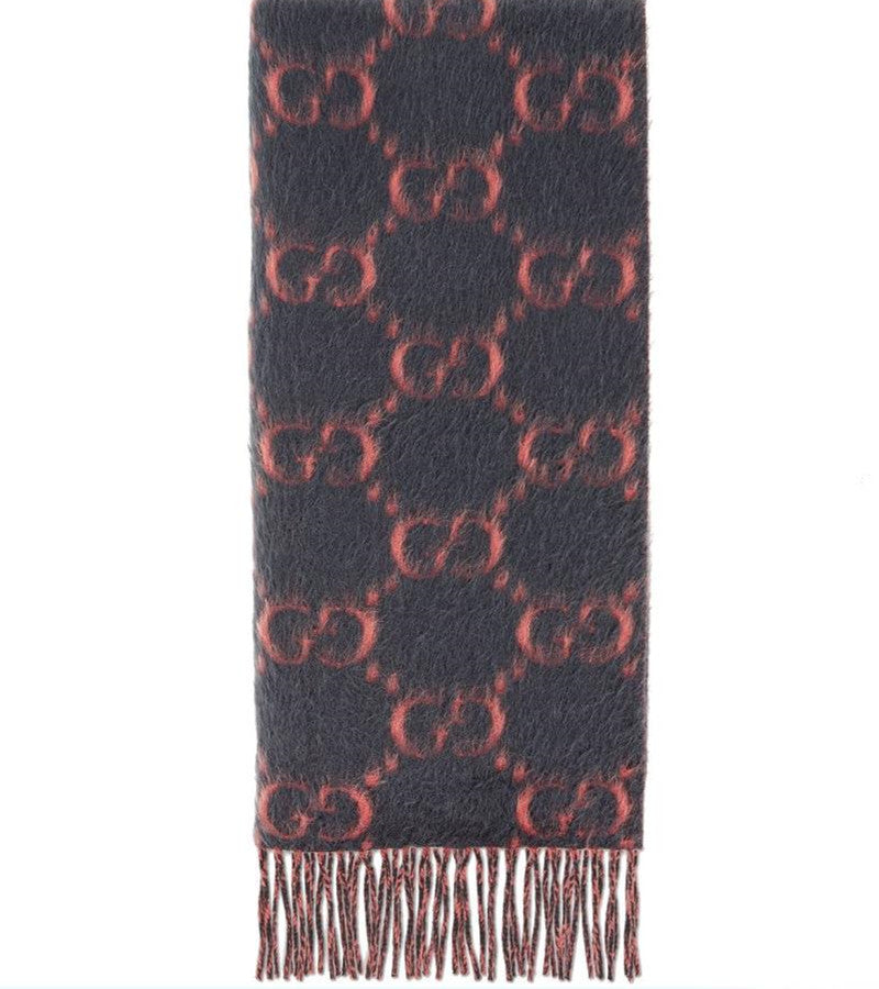 Branded Women Alpaca Wool Scarf Designer Winter Girl Letter Wrap Shawl Lady Tonal Fringe Trim Thick Cotton Wool Brushed Scarves