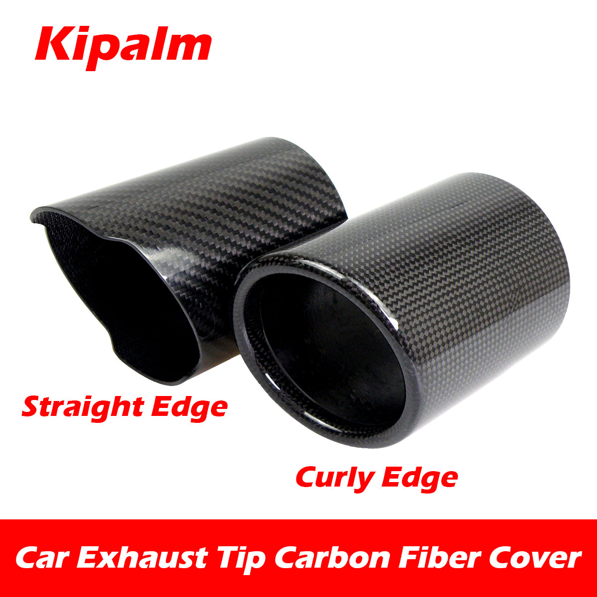 1PCS Car Universal Exhaust Pipe Carbon Fiber Cover Exhaust Muffler Pipe Tip Carbon Fiber Case Exhaust Tip housing