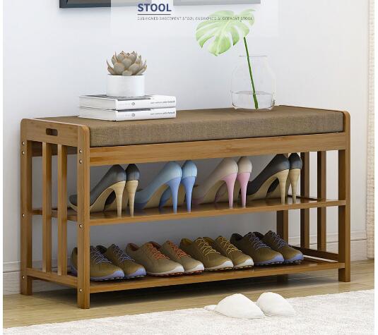 Shoe cabinet Change the footstool door Living Room Furniture Simple modern receipt cabinets Solid Wood Bed Tail Bench Multifunctional footstools