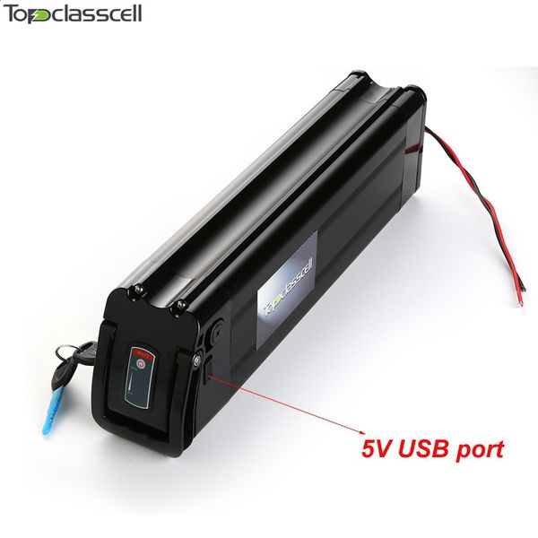 electric bike battery 48v 15ah with charger and USB port for 48v 15ah 1000w lithium ion battery pack For Samsung cell