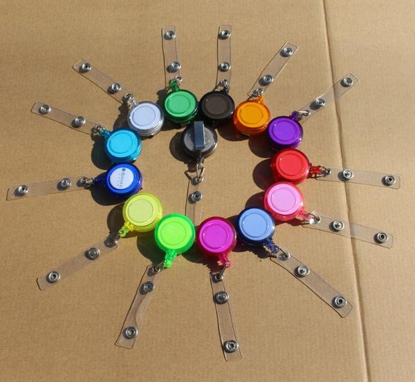 Badge Reel Retractable Ski Pass ID Card festives gift Badge Holder Key Chain Reels Anti-Lost Clip Office & School Supplies