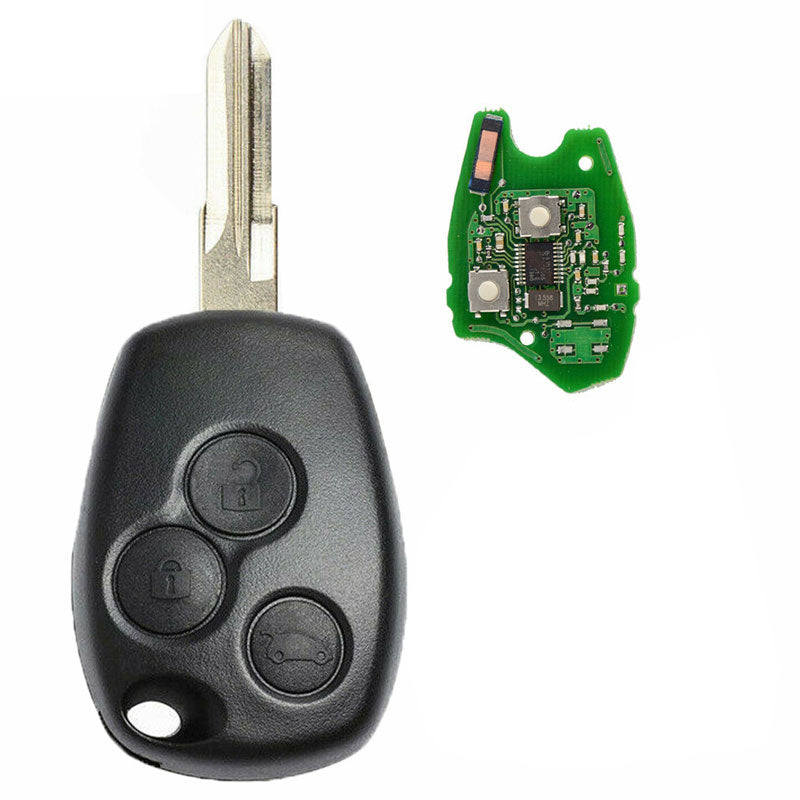 Remote Car key 3 Button 433MHz PCF7961M HITAG AES Chip for Logan II Sandero II 2014 Uncut VAC102