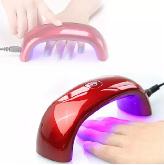 Wholesale Nail Dryers 9W LED Mini Portable Curing Lamp Rainbow Shaped Machine for UV Gel Nail Polish Art Tools Mini Dryer