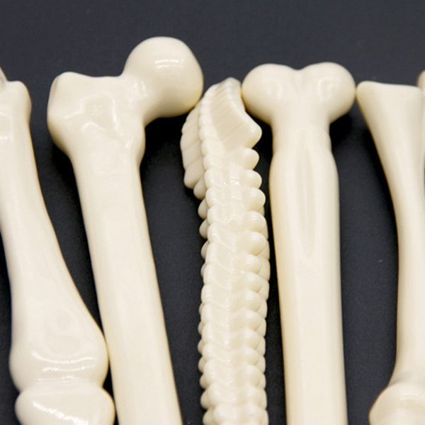 50pcs-lot Hallowmas Novelty Bone Shape Ballpoint Pen 0.7mm Blue Ink Refill Writing Ball Pens School Office Stationery Gifts Supplies