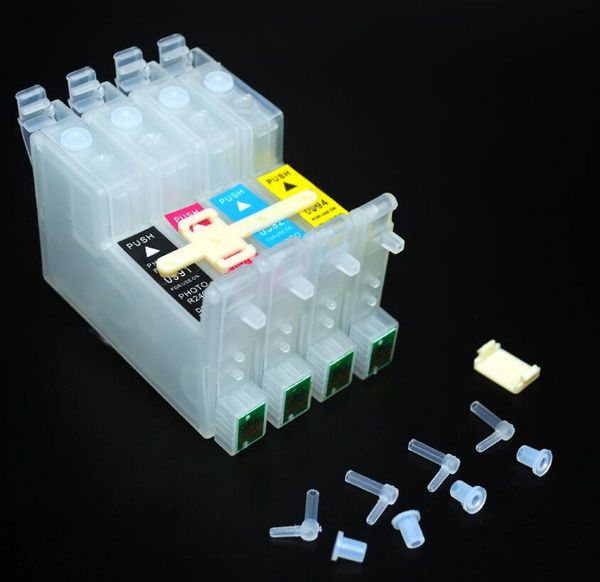 5 set-Lot, U model T0611R CISS Ink cartridge for Epson Stylus D88 D68 DX3800 printer,Wiith permanent chips