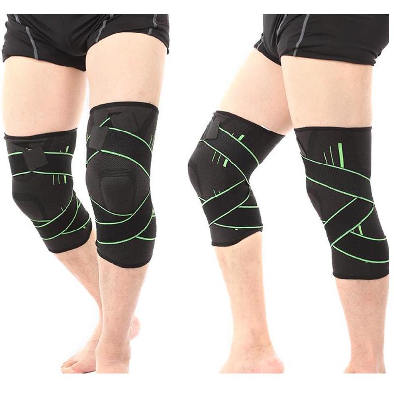 1pc Fitness Running Cycling Bandage Elastic Sports Knee Support Pad football Sports Protective Gear Knee Safety Equipment