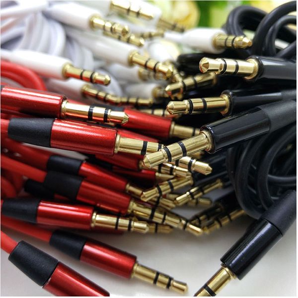 Aux 3.5mm 1m 3ft 2m 6ft to Male car audio cable for iphone samsung PC MP3 Headphone Speaker
