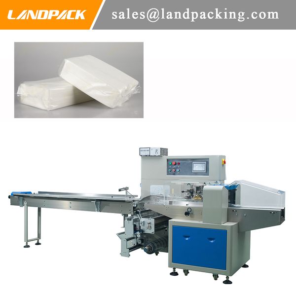 Multifunction Paper Pillow Bag Horizontal Flow Pack Machine Pocket Napkin Tissue Packing Equipment