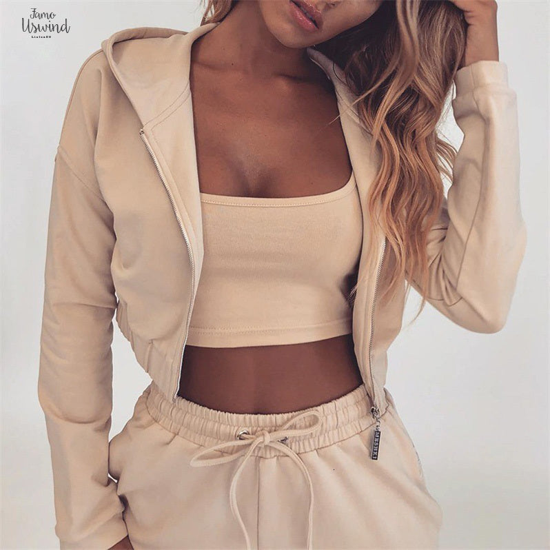 Autumn Summer Two Pieces Set Hoodie Top Pant Womens Tracksuits Elastic Waist Leisure Women Outfits