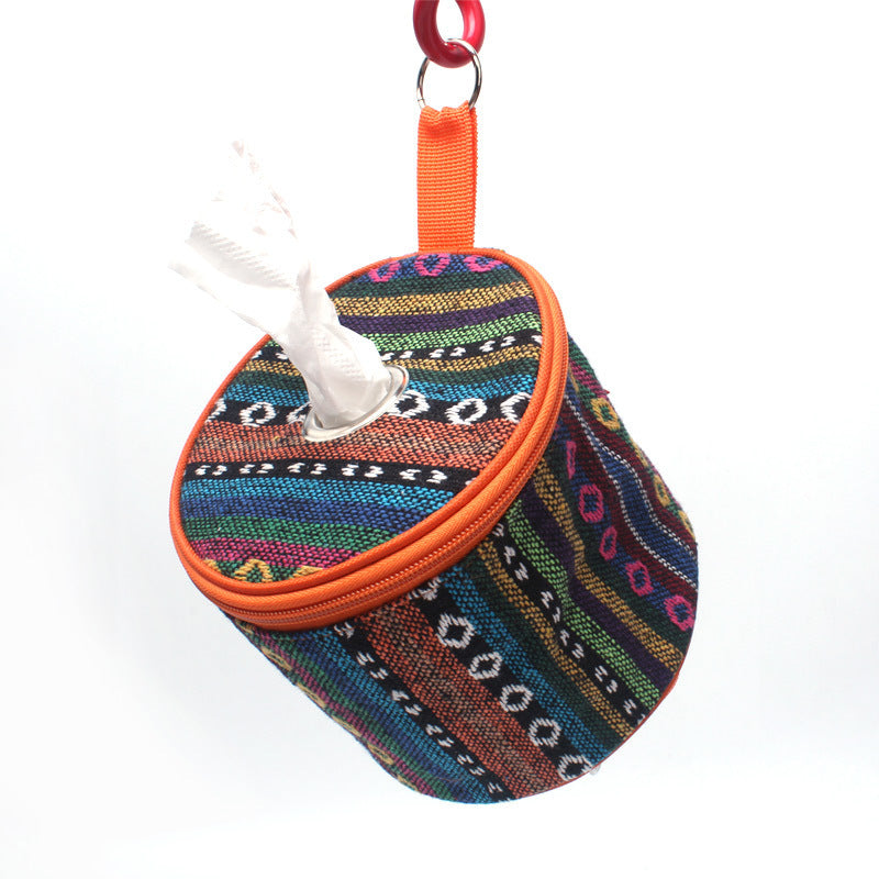 Outdoor Portable Folding Pumping Carton Tool Bag Car With Tissue Paper Box Outdoor Camping Equipment free shipping