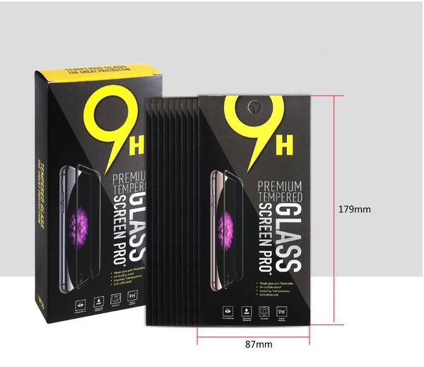 Screen Protector Packaging Box Paper Box 10 In 1 For IPhone 11 Pro Max X Xr Xx 8 7 Plus Samsung Note 8 S8 Screen Protector Tempered Glass Sc