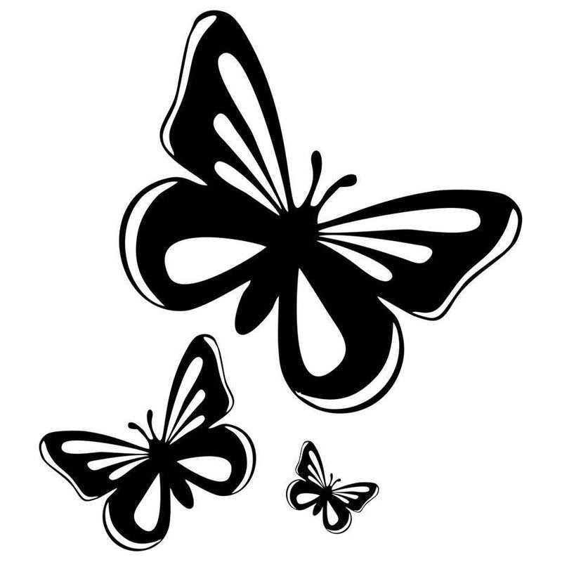1PC Beautiful Butterflies Fashion Vinyl Car Stickers Animal Car Styling Decals