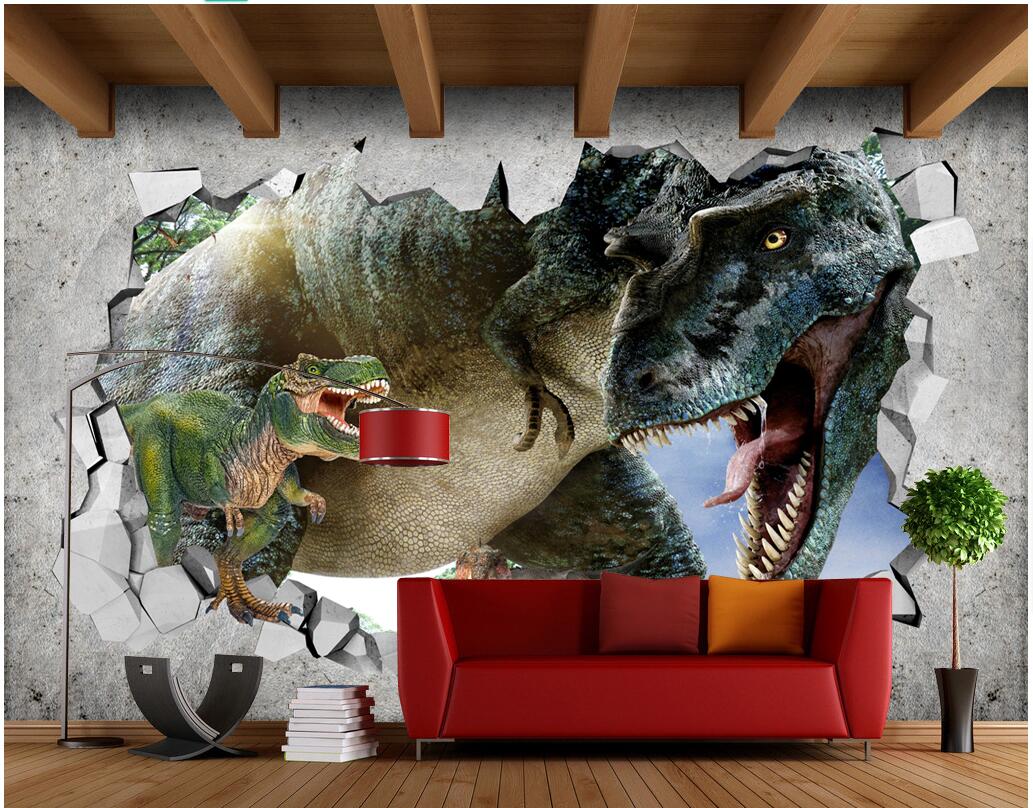 WDBH custom photo 3d wallpaper Remnant wall Jurassic Dinosaur tv background home decor living room 3d wall muals wall paper for walls 3 d