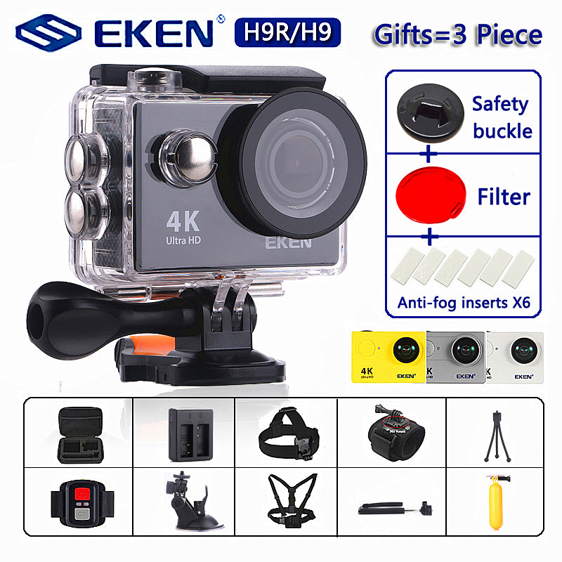 Original EKEN H9 - H9R Action Camera Ultra HD 4K - 30fps WiFi 2.0&quot; 170D Underwater Camera Waterproof Cam Helmet Camera Sport Cam